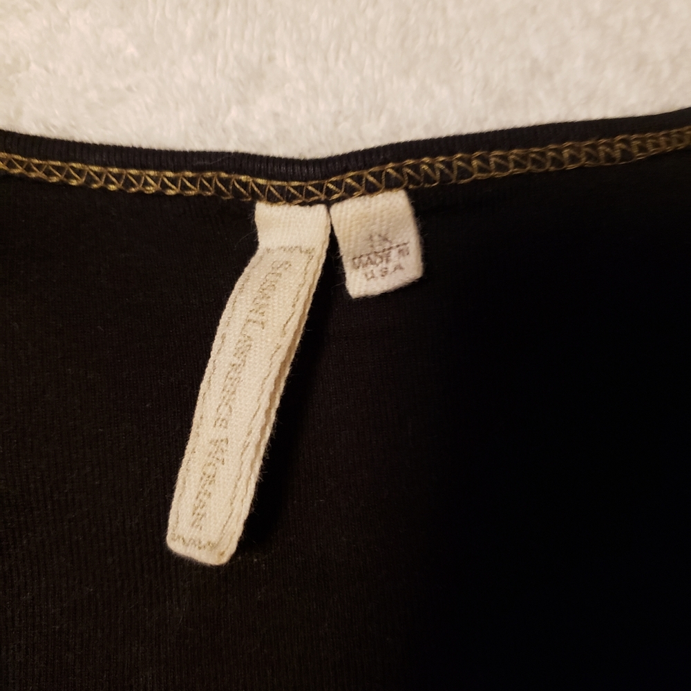 Black Knit 3/4 Sleeve Top - Picture 5 of 7